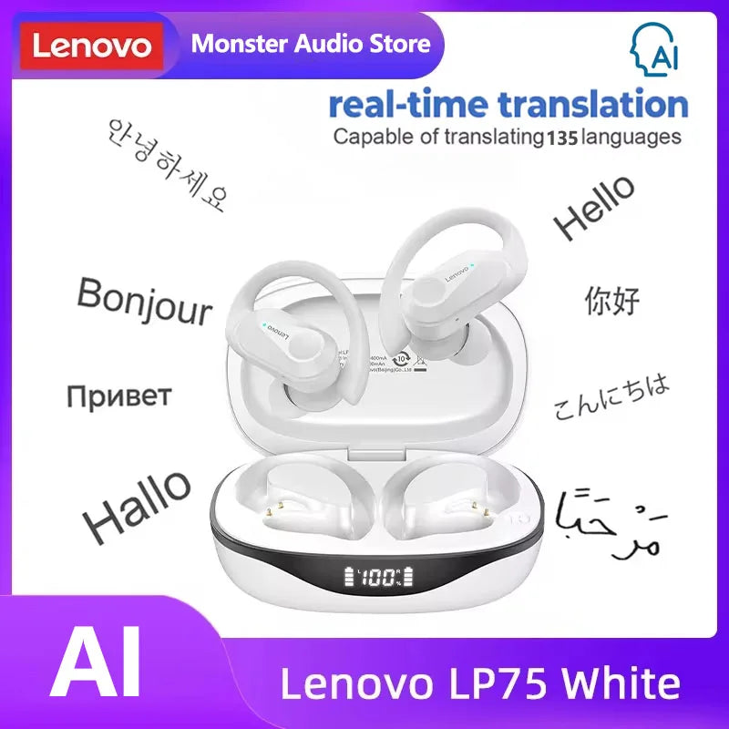Lenovo LP75 TWS Bluetooth V5.3 Headphones